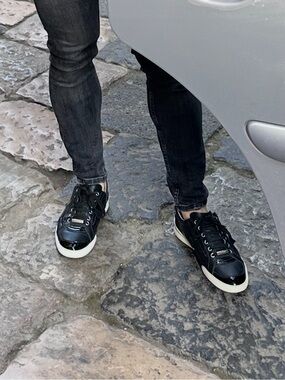 Dior Homme 2011 Pattent Learher Low Top Sneakers